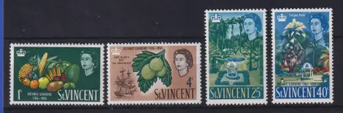 St. Vincent Satz Mi.-Nr. 194-202 ** / MNH Botanischer Garten