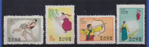 Nordkorea 1960 Nationalsport Mi.-Nr. 267-70 (*) 