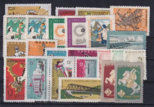Vietnam Nord  Lot 24 Werte (*)