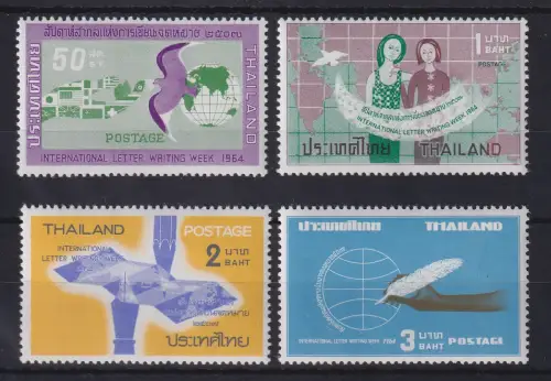 Thailand 1964 Internationale Briefwoche Mi.-Nr. 439-442 postfrisch **