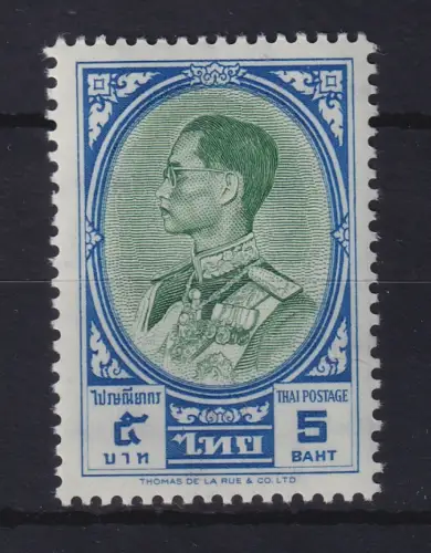 Thailand 1961 König Bhumibol Aduljadeh 5 Baht Mi.-Nr. 370 postfrisch **
