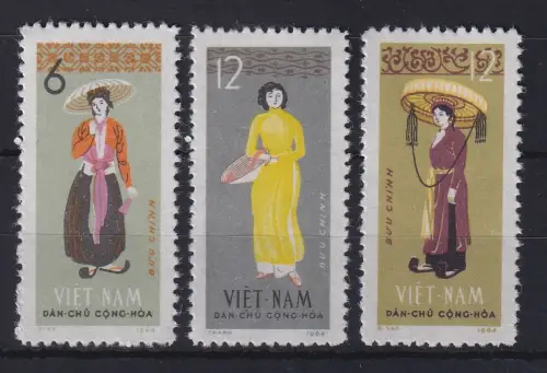 Vietnam 1964 Nationalkostüme Mi.-Nr. 307-309 (*)