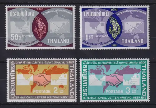 Thailand 1965 Internationale Briefwoche Mi.-Nr. 447-450 postfrisch **