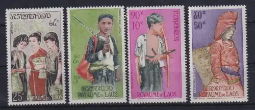 Laos 1964 Bevölkerungsgruppe Thao Tuan Mi.-Nr. 147-150 postfrisch **