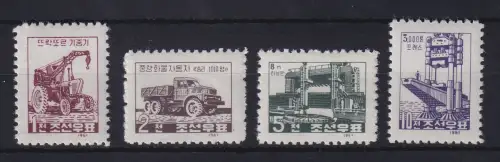 Nordkorea 1961 Technischer Fortschritt Mi.-Nr. 301-304 postfrisch **