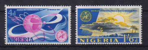 Nigeria 1967 Welt-Meteorologie-Tag Mi.-Nr. 203-204 postfrisch **
