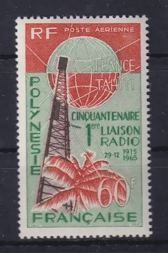 Französisch Polynesien 1965 Telekommunikation Mi.-Nr. 51 postfrisch **