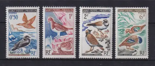 Saint Pierre et Miquelon 1963 Vögel Mi.-Nr. 398-401 Satz 4 Werte postfrisch **