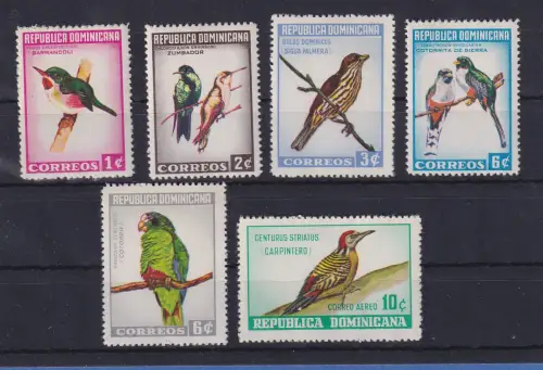 Dominikanische Republik 1964 Vögel Mi.-Nr. 830-835 postfrisch **