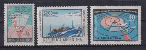 Argentinien 1968 Antarktis Mi.-Nr. 988-990 postfrisch Satz kpl. **