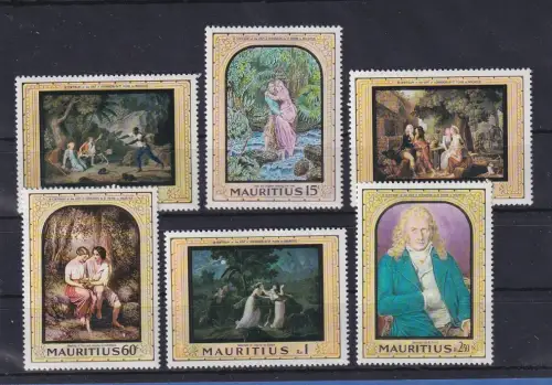 Mauritius 1968 Gemälde Mi.-Nr. 325-330 postfrisch **