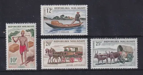 Madagaskar 1965 Postgeschichte Mi.-Nr. 540-543 Satz kpl. postfrisch **