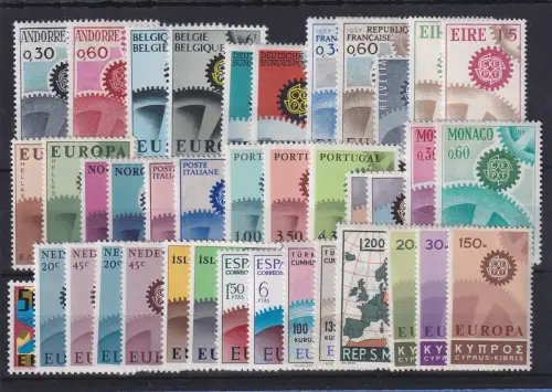 Europa-CEPT Jahrgang 1967 kpl. postfrisch **