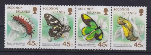 Salomonen 1987 Schmetterlinge Mi.-Nr. 667-670 postfrisch **