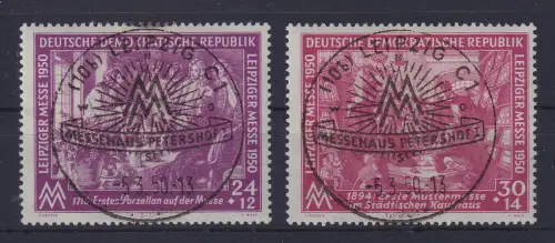 DDR 1950 Leipziger Messe Mi.-Nr. 248-249 mit Ersttags-So.-O LEIPZIG