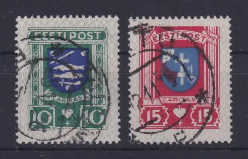 Estland Mi.-Nr. 109 und 110 beide gestempelt