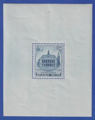Belgien 1936 Briefmarkenausstellung in Charleroi Mi.-Nr. Block 5 postfrisch **