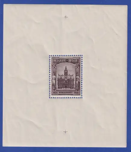 Belgien 1936 Briefmarkenausstellung Borgerhout Mi.-Nr. Block 4 postfrisch **