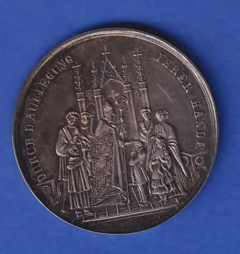 Silbermedaille Zum Andenken an die Firmung  7,8grAg (wohl 19. Jhd.)