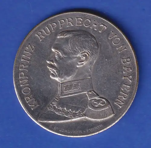 Versilberte Medaille Erinnerungstag der dt. Armee / Kronprinz Rupprecht 1926