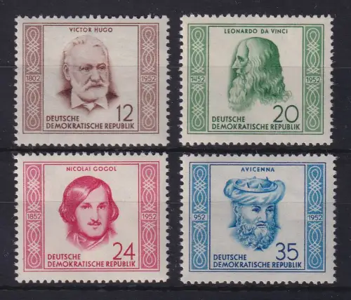 DDR 1952 Persönlichkeiten Mi.-Nr. 311-314 Satz kpl. postfrisch **