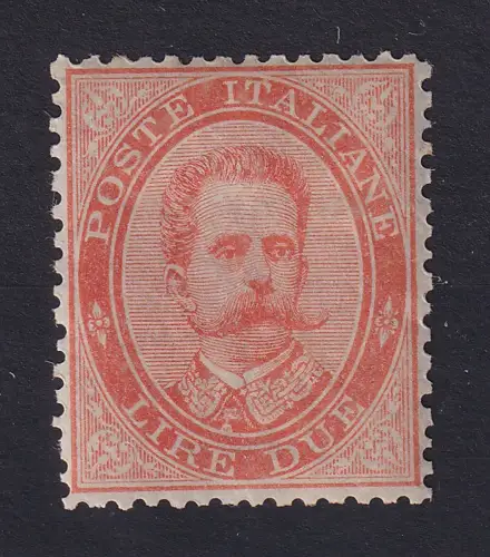 Italien 1882 König Umberto I. 2 Lire  Mi.-Nr. 49  ungebraucht *