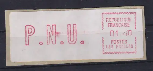 Frankreich ATM EMD-Camp LS3 PC 75508 Wert P.N.U. 1,40 aus 2.Tarif ** gespalt. 4