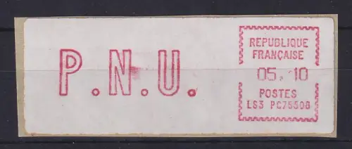 Frankreich ATM EMD-Camp LS3 PC 75508 seltener Wert P.N.U. 5,10 aus 2.Tarif ** 