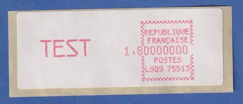 Frankreich ATM Crouzet LS09 75513, TEST 1, ** 
