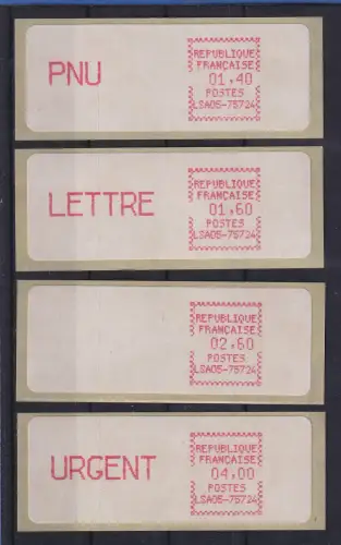 Frankreich ATM CGA-Alcatel LSA05-75724 Satz 2.Tarif runde Ecken, mittelrosa