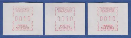 Frankreich Frama-ATM je eine ATM aller 3 Standorte Concarneau, Orléans, Paris **