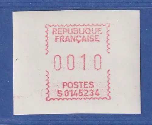 Frankreich Frama-ATM S01 45234 Wert 0010 auf weissem CAMP-Papier **