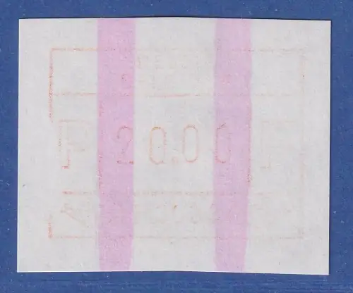 Belgien FRAMA-ATM P3034 Zottegem mit 2 ENDSTREIFEN ** Tasten-Wert 20,00  Bfr. 