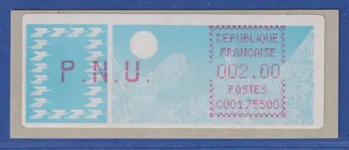 Frankreich ATM Taube C001.75500 Paris R.P. Einzelwert PNU 2,00 **