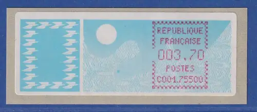 Frankreich ATM Taube C001.75500 Paris R.P. Einzelwert ohne Zudruck 3,70 **