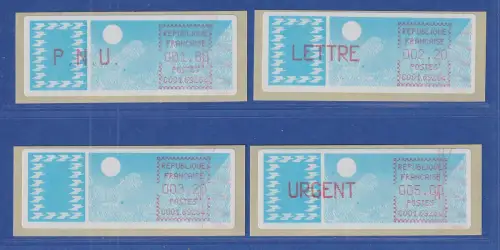 Frankreich ATM Taube C001.69264 Villefranche Satz 6. Tarif mit Farbbandfehler **