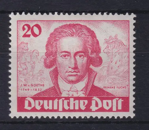 Berlin 1949 Goethe 20 Pfg. Mi.-Nr. 62 postfrisch **