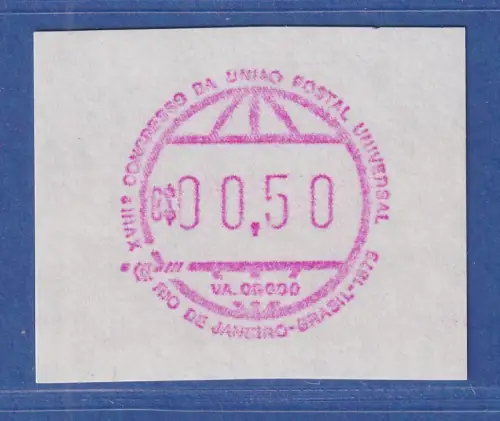 Brasilien FRAMA Sonder-ATM UPU-Kongress 1979  Wertstufe 00,50 Cr$ **  