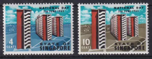 Singapur 1963 Wohnblocks Mi.-Nr. 71-72  ** / MNH