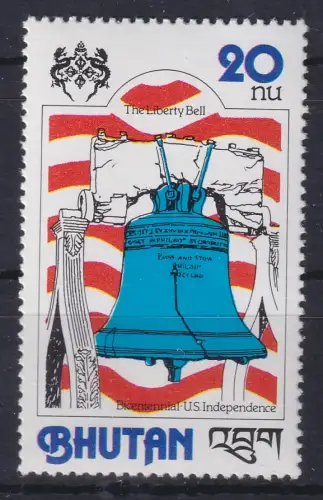 Bhutan 1976 200 Jahre USA Mi.-Nr. 718 A ** / MNH