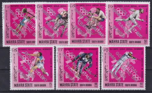 Mahra State 1968 Olympische Spiele Mi.-Nr. 139-145 A Satz ** / MNH