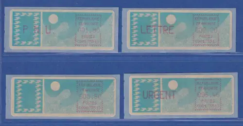 Frankreich ATM Taube C001.75513 Paris 13 Satz 7.Tarif runde Ecken lilarot **