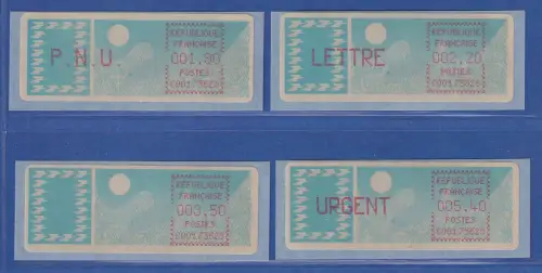 Frankreich ATM Taube C001.75628 Paris 28 Satz 7.Tarif runde Ecken mittelrosa **