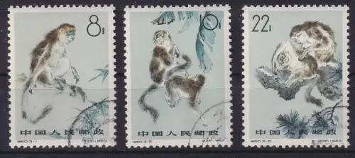 VR China 1963  Goldstumpfnasen Mi.-Nr. 741-43 A gestempelt  # S60