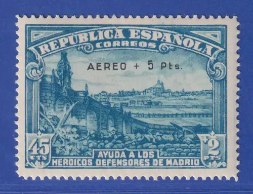 Spanien 1938 Luftpostmarke Verteidigung von Madrid Mi.-Nr. 711 postfrisch **