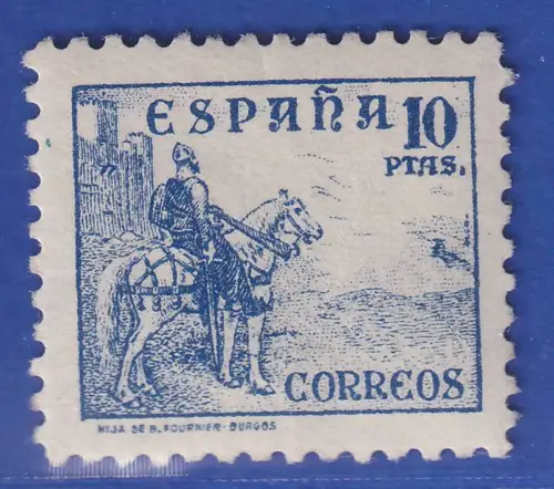 Spanien 1937 El Cid zu Pferde Mi.-Nr. 780 I postfrisch ** 