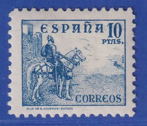 Spanien 1939 El Cid zu Pferde Mi.-Nr. 780 II postfrisch ** 