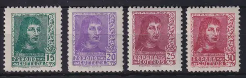 Spanien 1938 König Ferdinand II. Mi.-Nr. 791-794 Satz postfrisch ** 