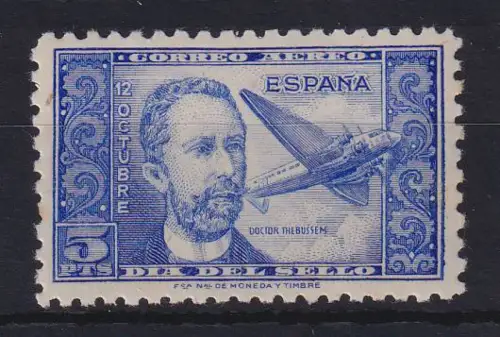 Spanien 1944 Tag der Briefmarke Mi.-Nr. 923 postfrisch ** 