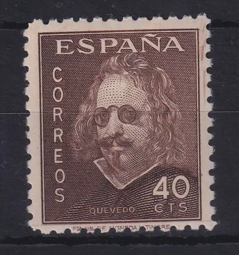 Spanien 1945 Francisco de Quevedo Mi.-Nr. 927 postfrisch ** 